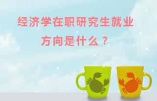 经济学在职研究生就业方向是什么？