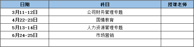技术经济及管理上学期课程表