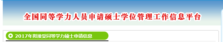 2017年5月同等学力全国统考准考证下载