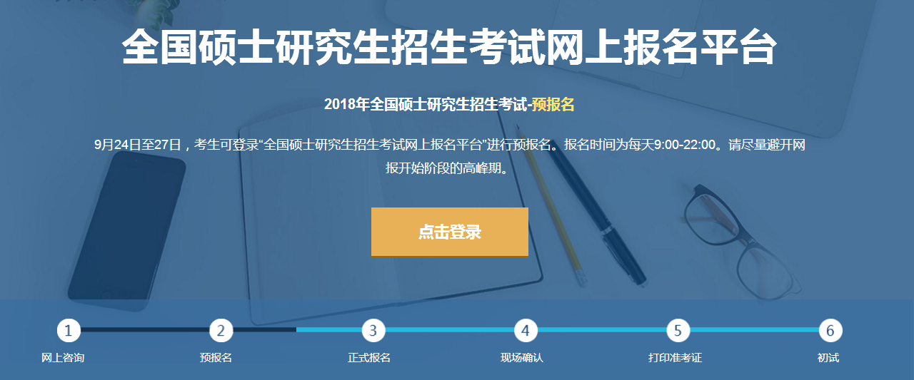 2018全国硕士研究生考试网上预报名入口